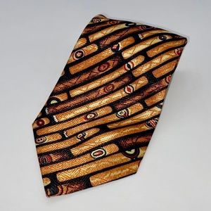 Cigar Pattern Classic Necktie 57 x 4 inch by CIGARS 2 ETMC Vintage 1997